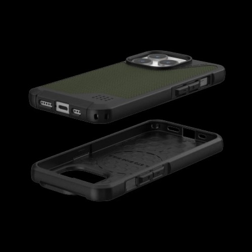UAG Metropolis LT MagSafe case for iPhone 15 Pro - green Kevlar image 3