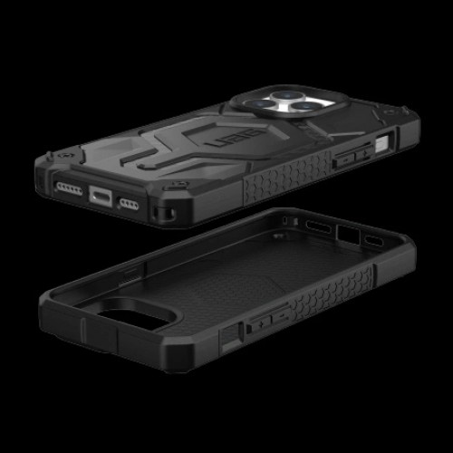 UAG Monarch Pro - protective case for iPhone 15 Pro Max, compatible with MagSafe (carbon fiber) image 3