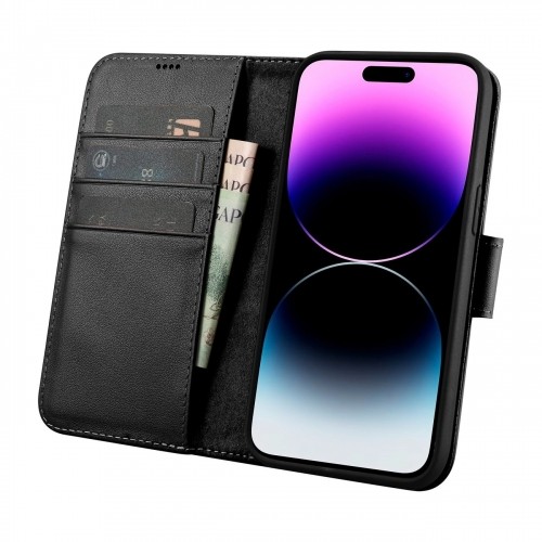iCarer Wallet Case 2in1 Cover iPhone 14 Pro Max Leather Flip Cover Anti-RFID black (WMI14220728-BK) image 3