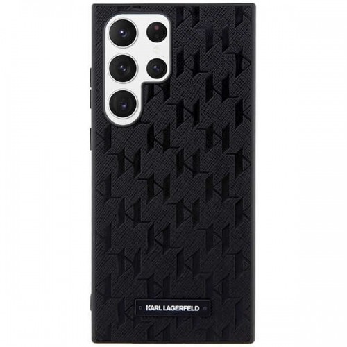 Karl Lagerfeld KLHCS23LSAKLHPK S23 Ultra S918 hardcase czarny|black Saffiano Mono Metal Logo image 3
