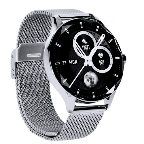 Garett Smartwatch Viva Silver steel Умные часы AMOLED / IP67 / Find your phone / Music playback control image 3