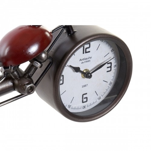 Настольные часы Home ESPRIT Sarkans Metāls Stikls Koks MDF Motocikls Vintage 32,5 x 10 x 18 cm image 3