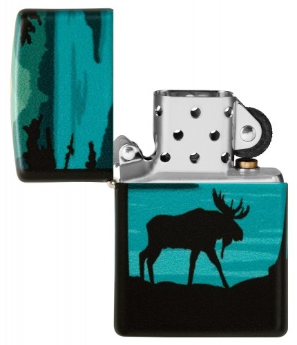Zippo Lighter 49481 Moose Landscape Design image 3