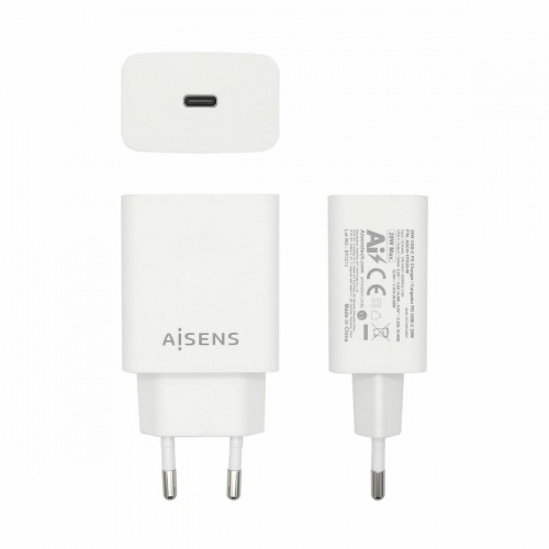 Sienas Lādētājs Aisens ASCH-1PD20-W Balts USB-C image 3
