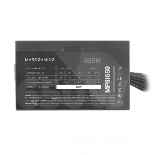 Strāvas padeve Mars Gaming MPIII650 650 W 6 W CE - RoHS image 3