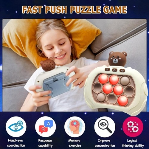 GameBox J309 Bērnu Pop It 200 līmeņu spēle atmiņas un reakcijas attīstībai (3 gadi+) image 3