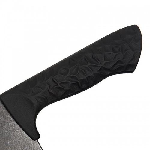 Samura Arny Stonewash Кухонный топорик 209мм AUS-8 Черная комфортная ручка из TPE HRC 59 image 3