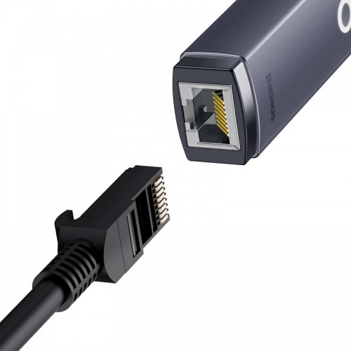 Baseus WKQX000013 Lite USB to RJ45 Tīkla interneta karte - adapteris 100Mbps Pelēks image 3