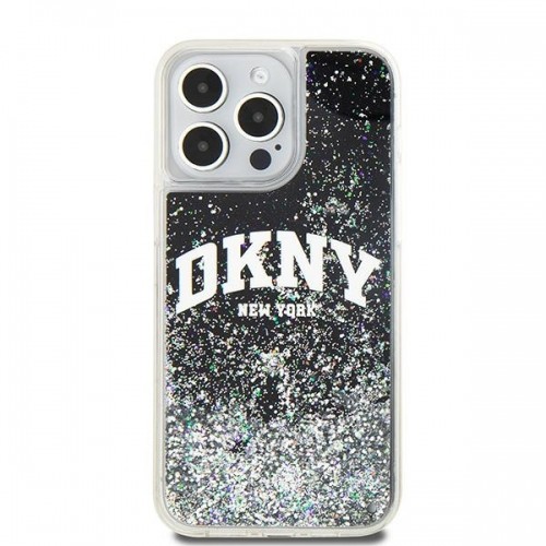 DKNY DKHCP14XLBNAEK iPhone 14 Pro Max 6.7" czarny|black hardcase Liquid Glitter Big Logo image 3