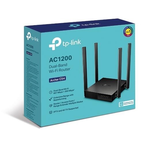 TP-LINK Archer C54 wireless router Fast Ethernet Dual-band (2.4 GHz / 5 GHz) Black image 4