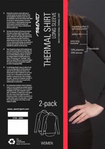 Thermo shirt for women AVENTO 0706 36 black 2-pack image 4