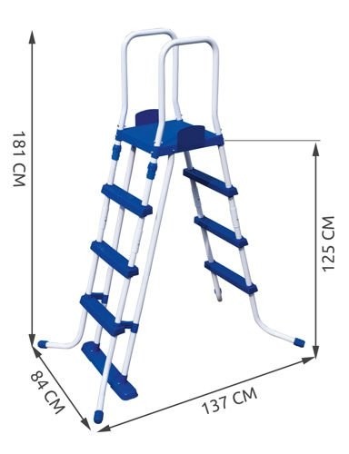 Bestway 58331 Pool Ladder Entry Ladder Safety Ladder Staircase 122cm # 3610 (12088-0) image 4