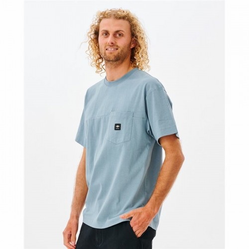Vīriešu Krekls ar Īsām Piedurknēm Rip Curl Pocket Quality Surf  Zils image 4
