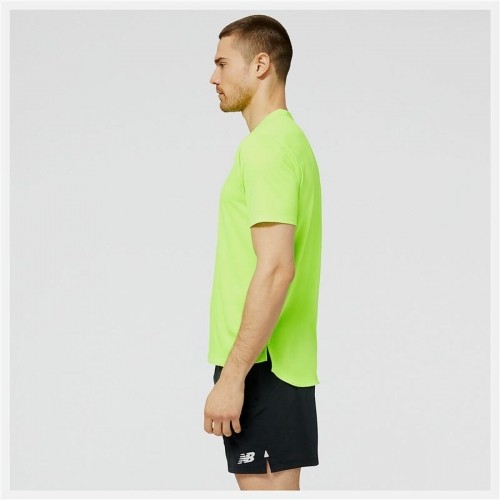 Īsroku Sporta T-krekls New Balance Laima zaļa image 4