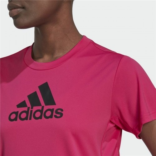 Футболка с коротким рукавом женская Adidas Designed 2 Move Logo Фуксия image 4