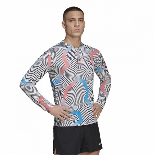 Vīriešu Krekls ar Garām Piedurknēm Adidas Terrex Primeblue Trail Balts image 4