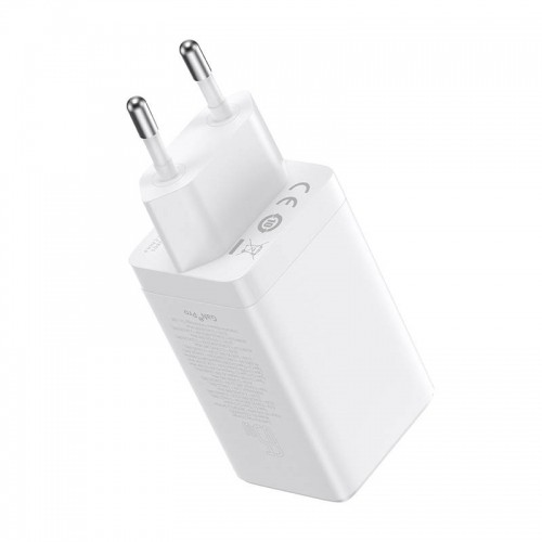Baseus GaN5 Pro wall charger 2xUSB-C + USB, 65W (white) image 4