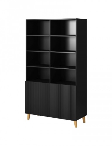 Halmar PAFOS Standing bookcase black/black image 4