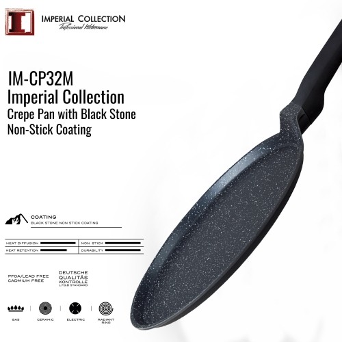 Imperial Collection Crepe Pan with Black Stone Non-Stick Coating image 4