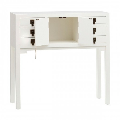 Bigbuy Home Мебель для прихожей NEW ORIENTAL 95 x 26 x 91 cm Деревянный Белый DMF image 4