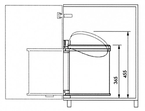Hailo Мусорное ведро встроенное Compact-Box M  15л image 4