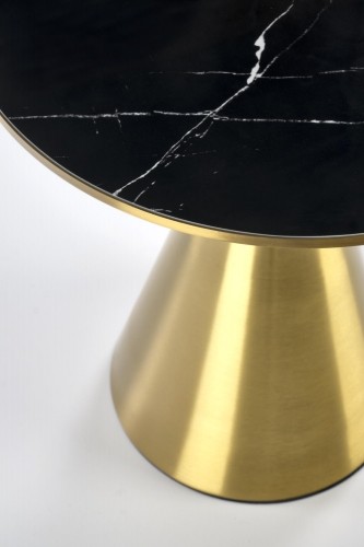Halmar TRIBECA coffee table, black marble / gold image 4