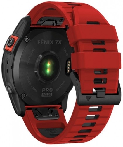 Tech-Protect watch strap IconBand Pro Garmin fenix 5/6/6 Pro/7, red/black image 4