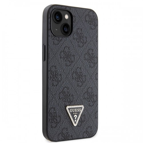 Guess GUHCP14SP4TDSCPK iPhone 14 6.1" czarny|black hardcase Crossbody 4G Metal Logo image 4
