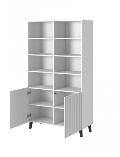 Halmar PAFOS Standing bookcase white/white image 4