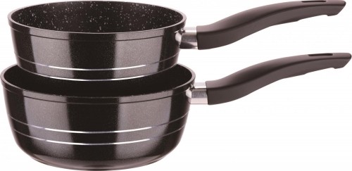 Royalty Line RL-FS2M: 3 Pieces Saucepan Set with Marble Coating Gray image 4