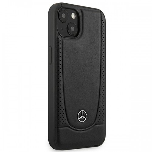 Mercedes MEHCP15SARMBK iPhone 15 6.1" czarny|black hardcase Leather Urban image 4