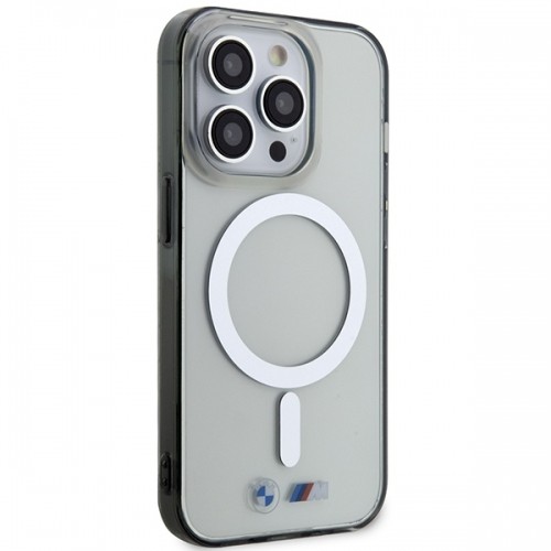 Etui BMW BMHMP14XHCRS iPhone 14 Pro Max 6.7" transparent hardcase Silver Ring MagSafe image 4