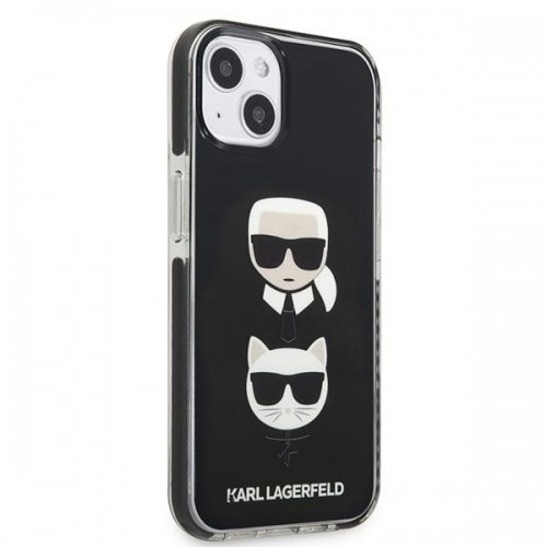 Karl Lagerfeld KLHCP13MTPE2TK iPhone 13 6,1" hardcase czarny|black Karl&Choupette Head image 4