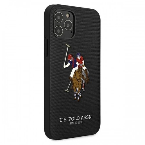 U.s. Polo Assn. US Polo USHCP12MPUGFLBK iPhone 12|12 Pro 6,1" czarny|black Polo Embroidery Collection image 4