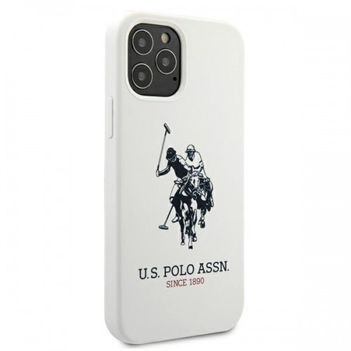 U.s. Polo Assn. US Polo USHCP12LSLHRWH iPhone 12 Pro Max 6,7" biały|white Silicone Collection image 4