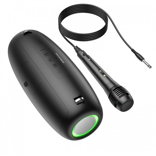 OEM Borofone Portable Bluetooth Speaker BP13 Dazzling with microphone black image 4