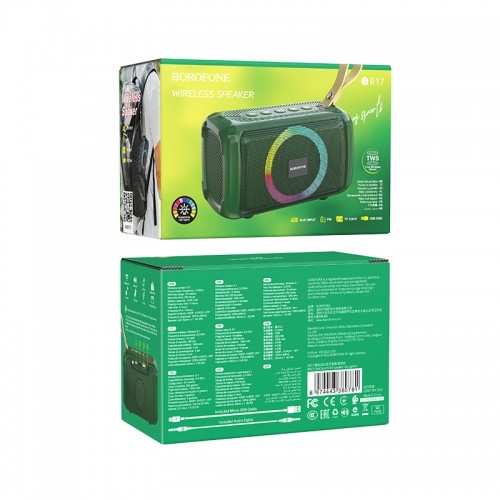 OEM Borofone Portable Bluetooth Speaker BR17 Cool Sports dark green image 4