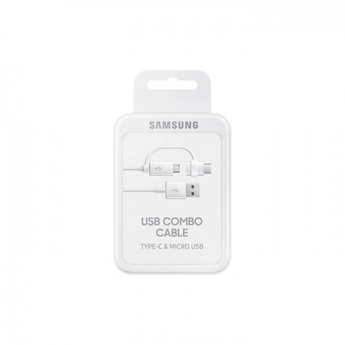 Samsung 2w1 cable USB - microUSB - USB-C 1,5 m white image 4