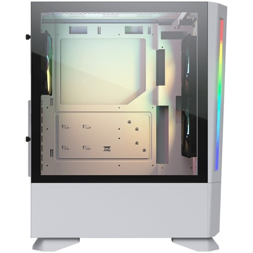 Cougar Gaming COUGAR | MX430 Air RGB White | PC Case | Mid Tower / Air Vents Front Panel with ARGB strips / 3 x ARGB Fans / 4mm TG Left Panel image 4