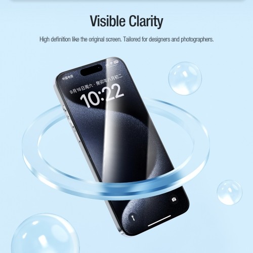 Nillkin EZ SET Tempered Glass (2PCS) for Apple iPhone 15 Pro Black image 4