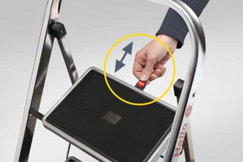Hailo Складной стул-стремянка K70 StandardLine / алюминиевая/ 2 ступеней, ручка безопасности image 4