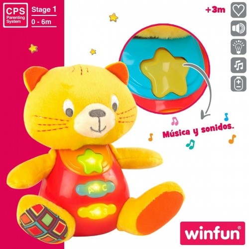 Плюшевая игрушка, издающая звуки Winfun кот 16 x 17,5 x 10,5 cm (6 штук) image 4