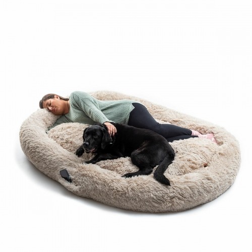 Антистрессовая кровать для домашних животных и людей Cloft InnovaGoods XXL Beige image 4