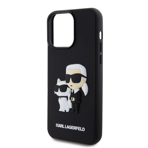 Karl Lagerfeld 3D Rubber Karl and Choupette Case for iPhone 13 Pro Max Black image 4