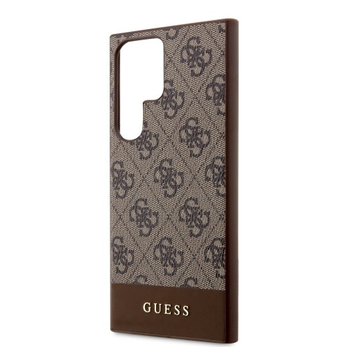 Guess 4G Stripe Case for Samsung Galaxy S24 Ultra Brown image 4