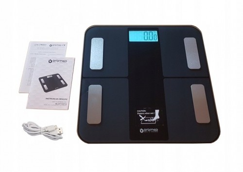 Oromed ORO-SCALE BLUETOOTH BLACK Electronic personal scale Square image 4