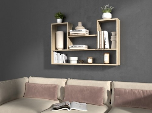 Top E Shop BILBAO 4P hanging bookcase 100x16x60 cm sonoma image 4