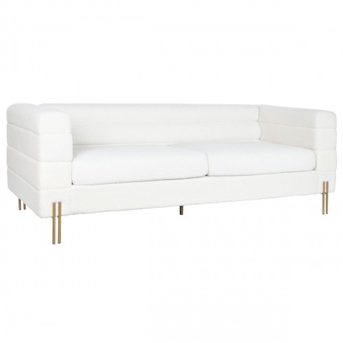 Dīvāns DKD Home Decor Balts Metāls 205 x 85 x 73 cm image 4