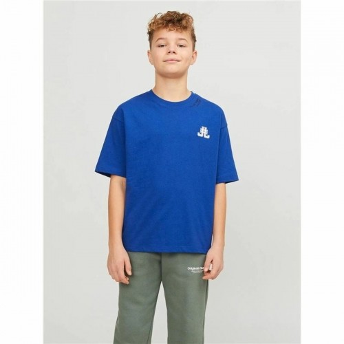Krekls ar Īsām Piedurknēm Bērniem Jack & Jones Jorcole Back Print Tumši zils image 4