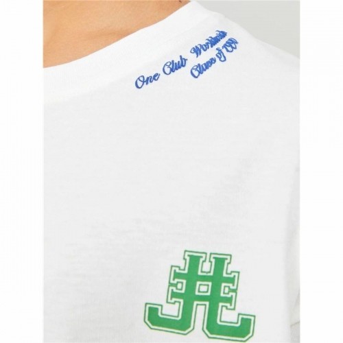 Krekls ar Īsām Piedurknēm Bērniem Jack & Jones Jorcole Back Print Balts Zaļš image 4